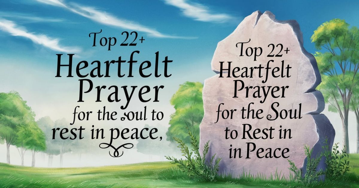 Heartfelt Prayer for the Soul to Rest in Peace