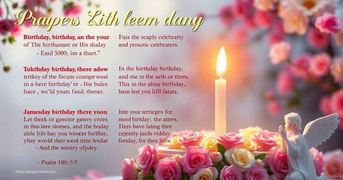 Bible Verses And Short Prayers for Birthday Celebrants