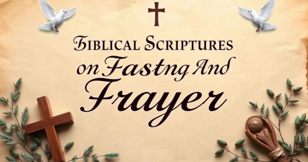 Biblical Scriptures On Fasting And Prayer