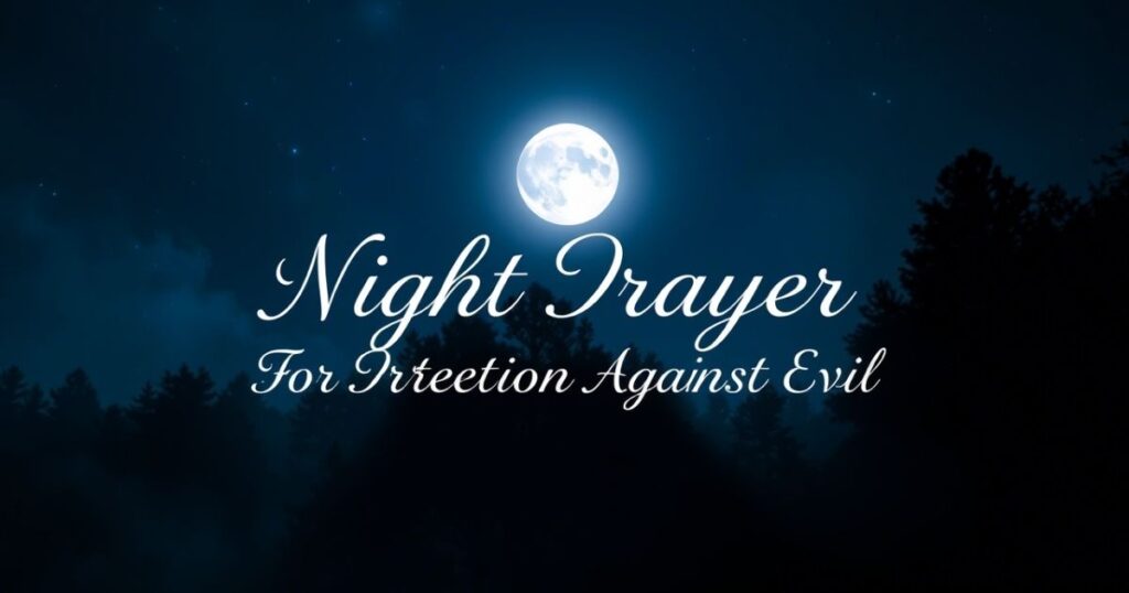 night prayer for protection against evil