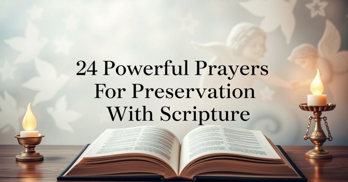 24 Powerful Prayers For Preservation With Scriptures