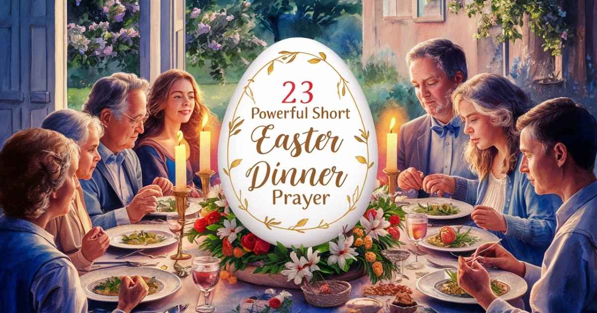 23 Powerful Short Easter Dinner Prayer
