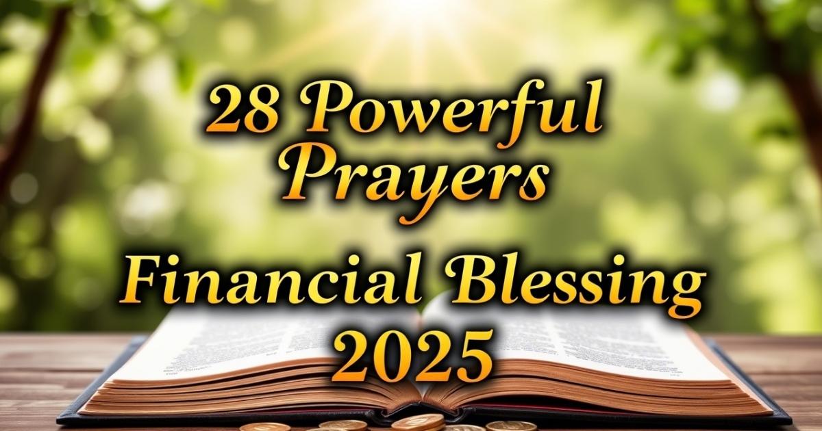 28 Powerful Prayer For Financial Blessing 2025