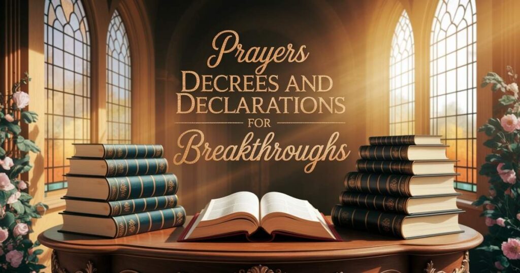 Prayers Decrees And Declarations For Breakthroughs