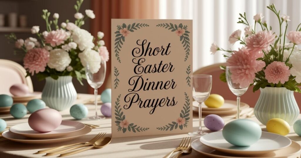 short easter dinner prayers