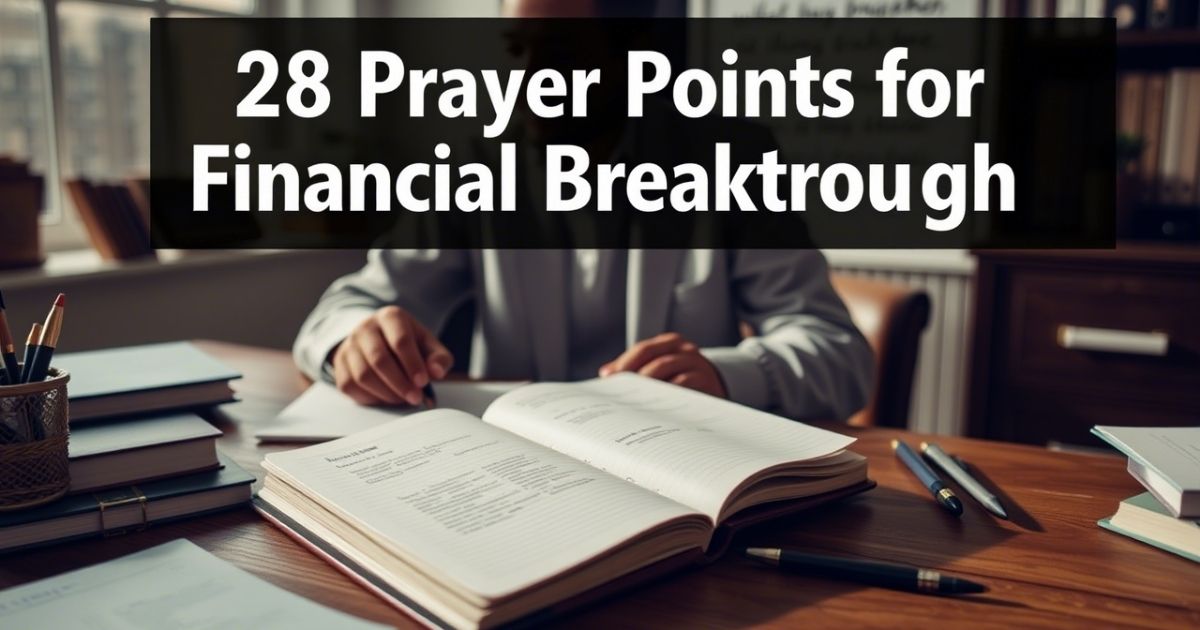 28 Prayer Points for Financial Breakthrough