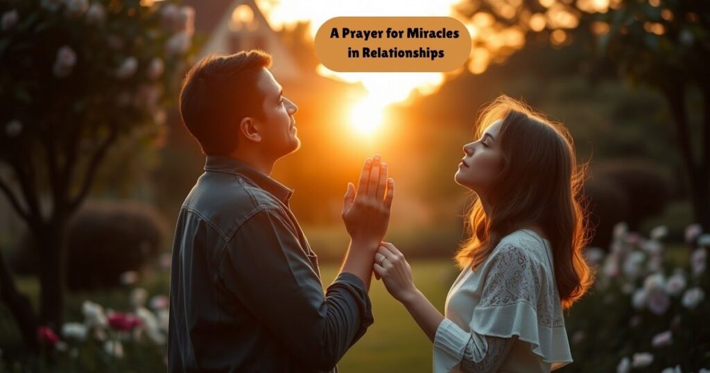 A Prayer for Miracles in Relationships