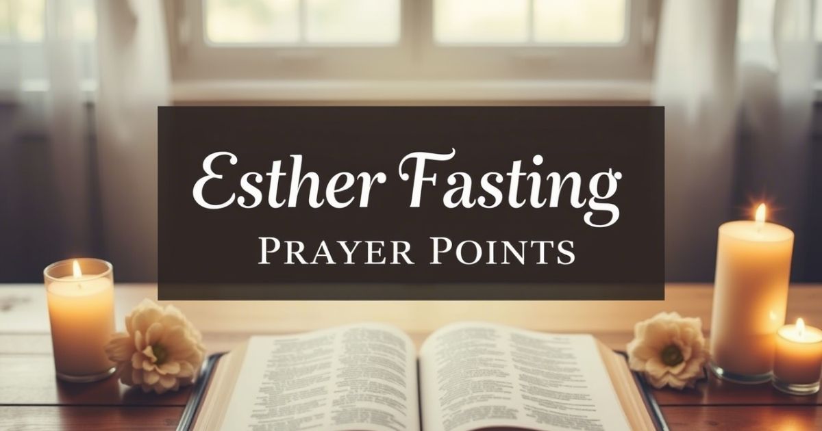 Esther Fasting Prayer Points