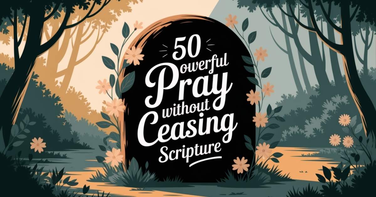 50 Powerful Pray Without Ceasing Scripture