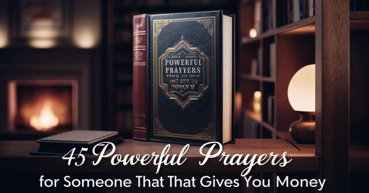 Powerful Prayers for Someone That Gives You Money