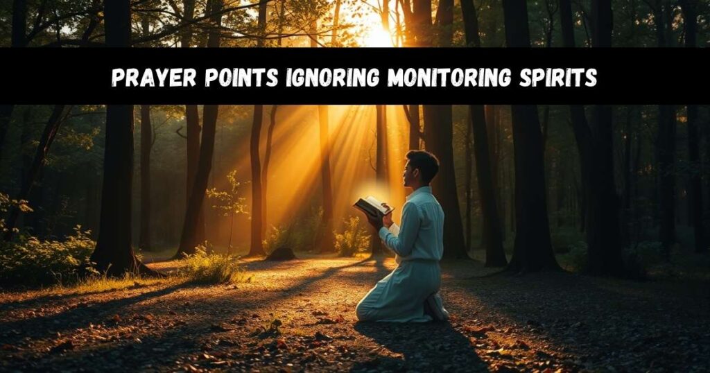 Prayer points Ignoring Monitoring Spirits