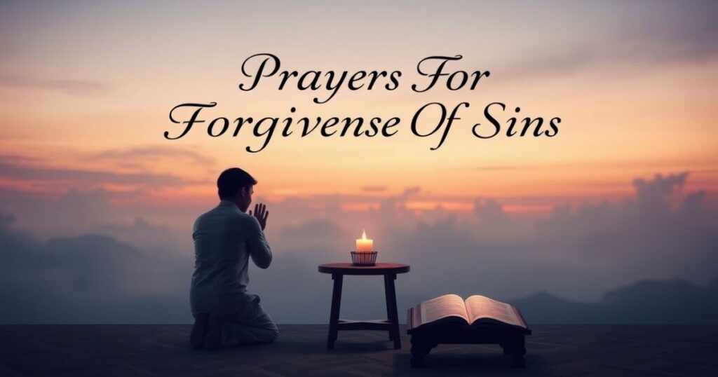 prayers for forgiveness of sins