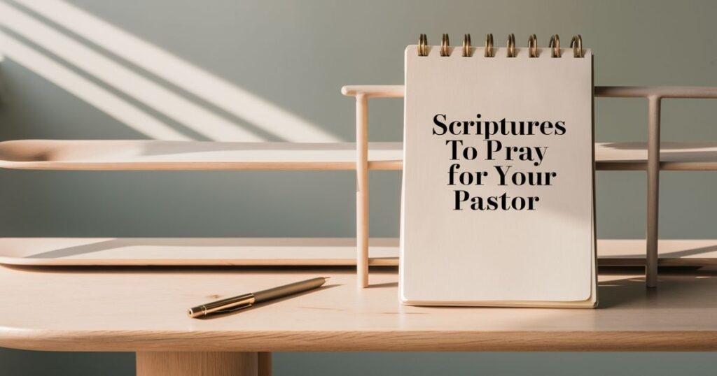 Scriptures to pray for your pastor