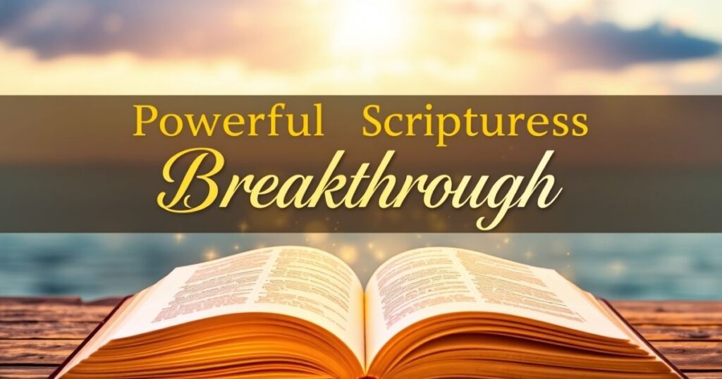Powerful Scriptures on Breakthrough
