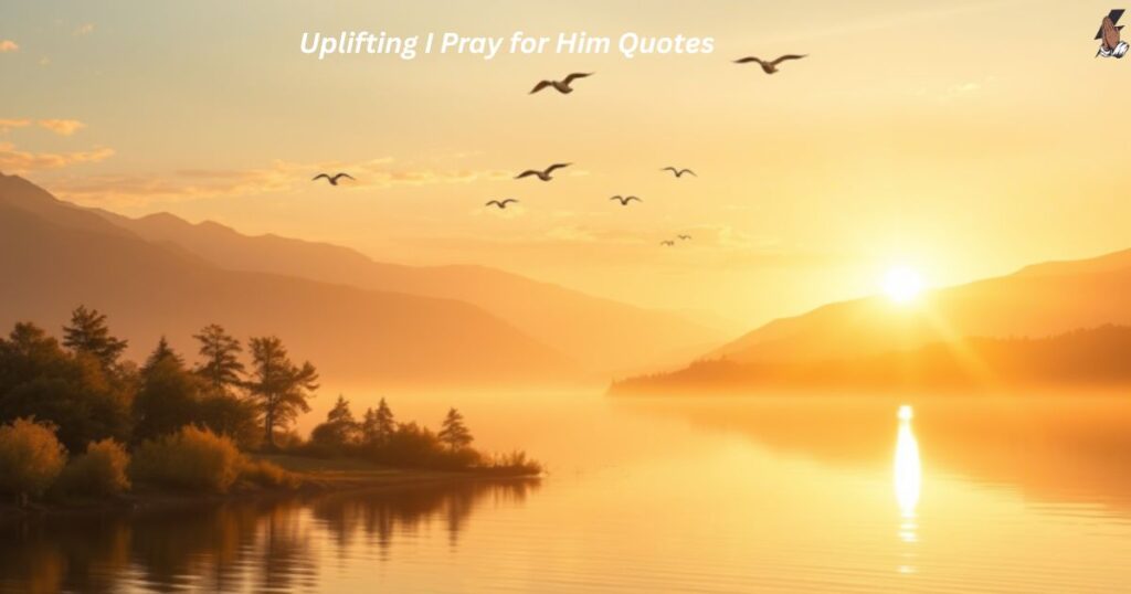 Uplifting I Pray for Him Quotes 