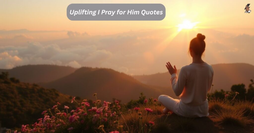 Uplifting I Pray for Him Quotes